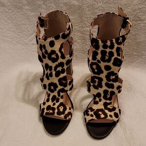 Kate Spade Leopard Print Heels Leopard hair calf heel 4 inches
